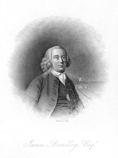 Portræt af James Brindley af English School